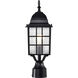 Adams 1 Light 18 inch Textured Black Outdoor Post Light