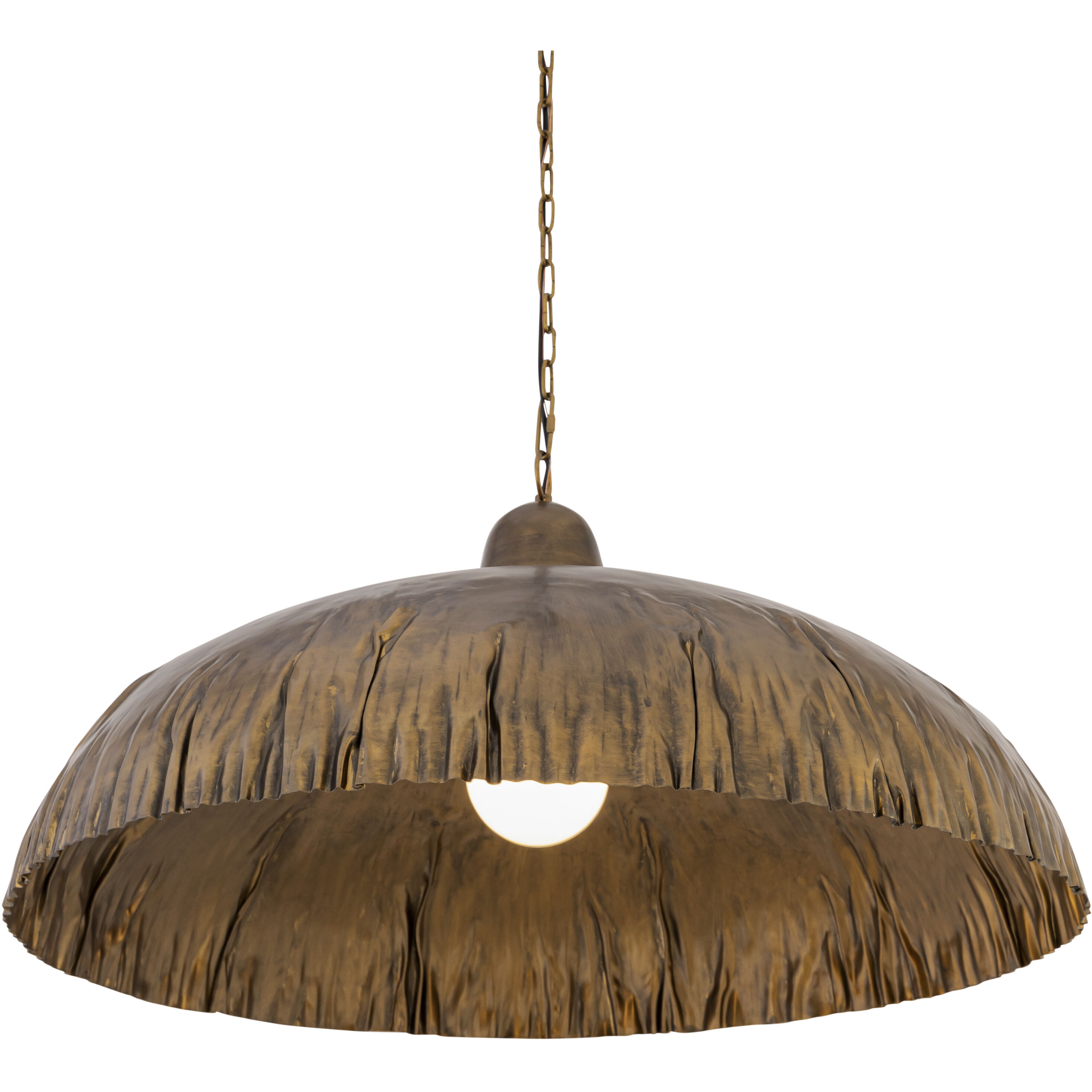 Zinnia 1 Light 36 inch Antique Brass Pendant Ceiling Light