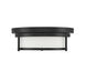Contemporary 2 Light 13 inch Matte Black Flush Mount Ceiling Light