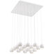 Patruno LED 25.75 inch Matte White Chandelier Ceiling Light