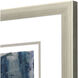 Inner Glimpse Blue and Green and Metallic and Turquoise Framed Art, The Studio