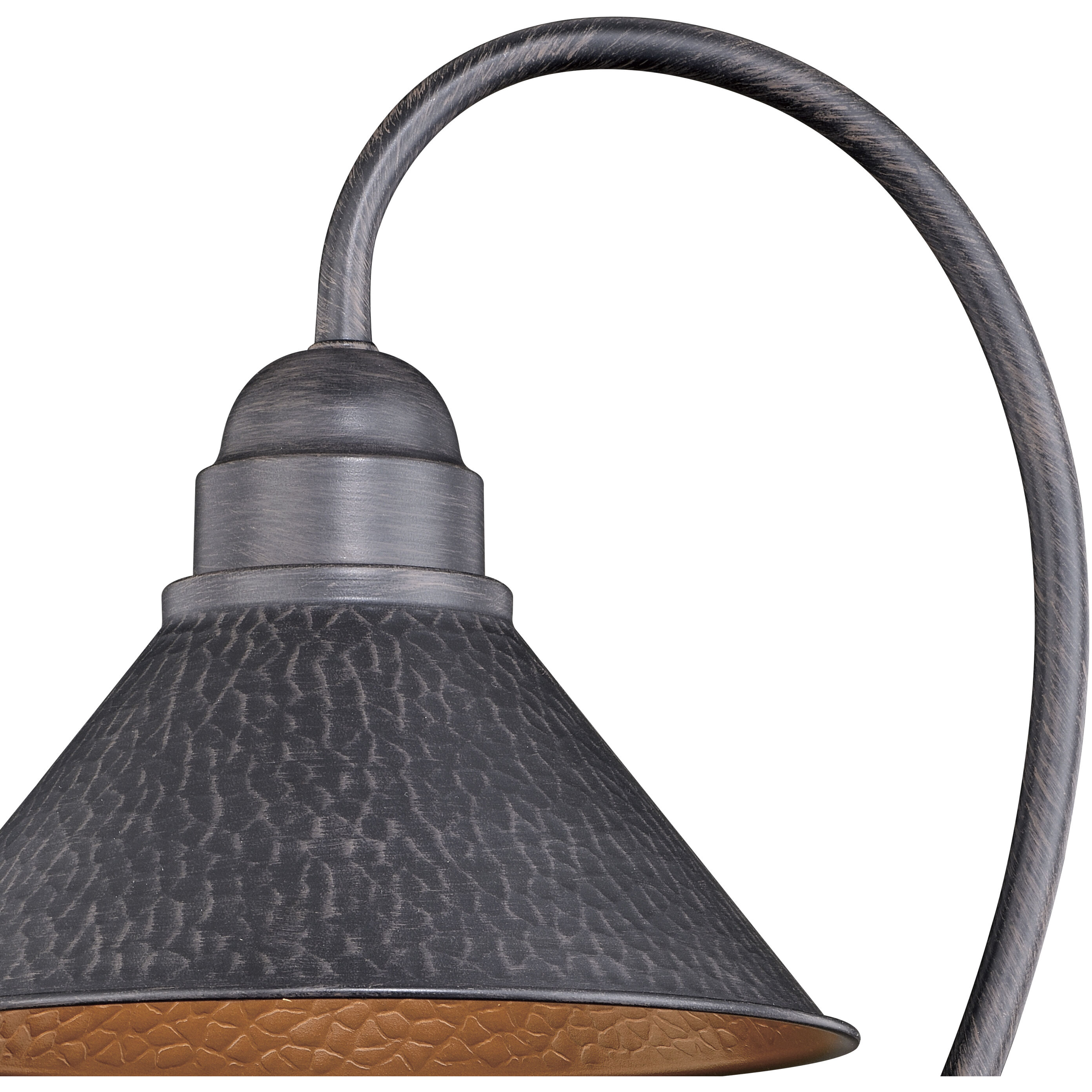 Outland LED 20 inch Aged Iron and Light Gold Outdoor Post