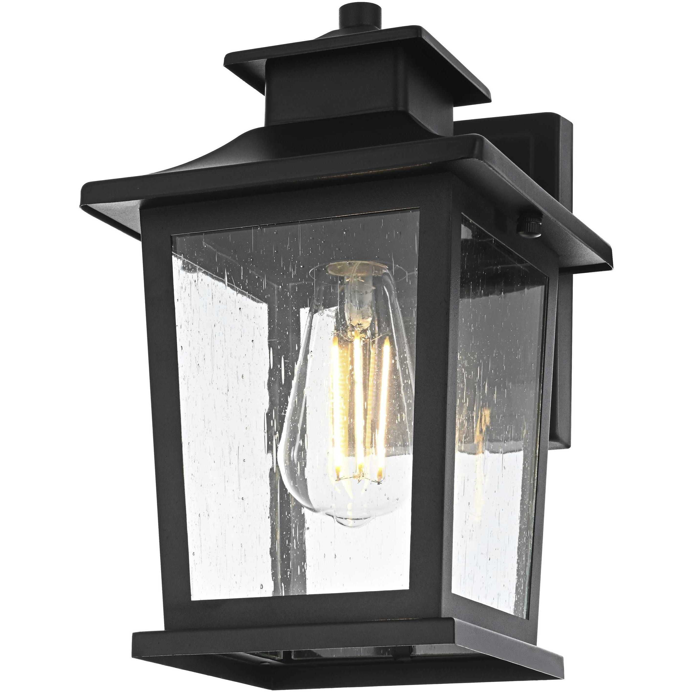Redner 1 Light 11.5 inch Black Outdoor Wall Sconce