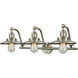 Franklin Restoration Railroad LED 28 inch Brushed Satin Nickel Bath Vanity Light Wall Light, Franklin Restoration