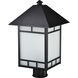 Drexel 1 Light 18 inch Stone Black Outdoor Post Light