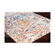 Ararat 87 X 63 inch Aqua/Dark Blue/Bright Orange/Bright Yellow Rugs, Rectangle
