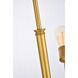 Axel 6 Light 17 inch Brass Pendant Ceiling Light