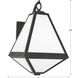 Glacier 2 Light 16.75 inch Black Charcoal Outdoor Sconce in White