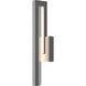 Edge LED 20.3 inch Coastal Burnished Steel Outdoor Sconce, Medium - Open Box
