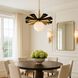 Daphne 1 Light 24.5 inch Matte Black and French Gold Pendant Ceiling Light
