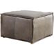 Lusso 20 inch Grey Pouf