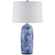 Pallas 27.5 inch 150 watt Blue and White Table Lamp Portable Light