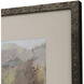 Focused Fields Gray and Brown and Green and Orange Framed Art