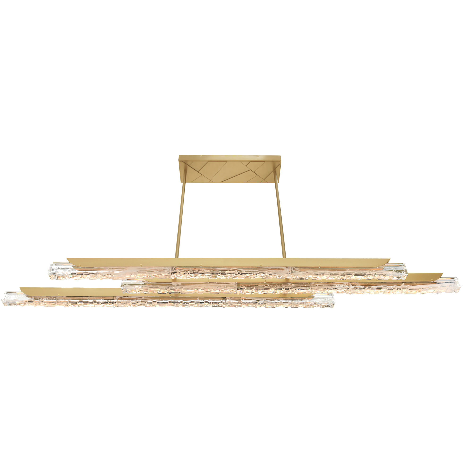 Valira LED 63 inch Brass Chandelier Ceiling Light