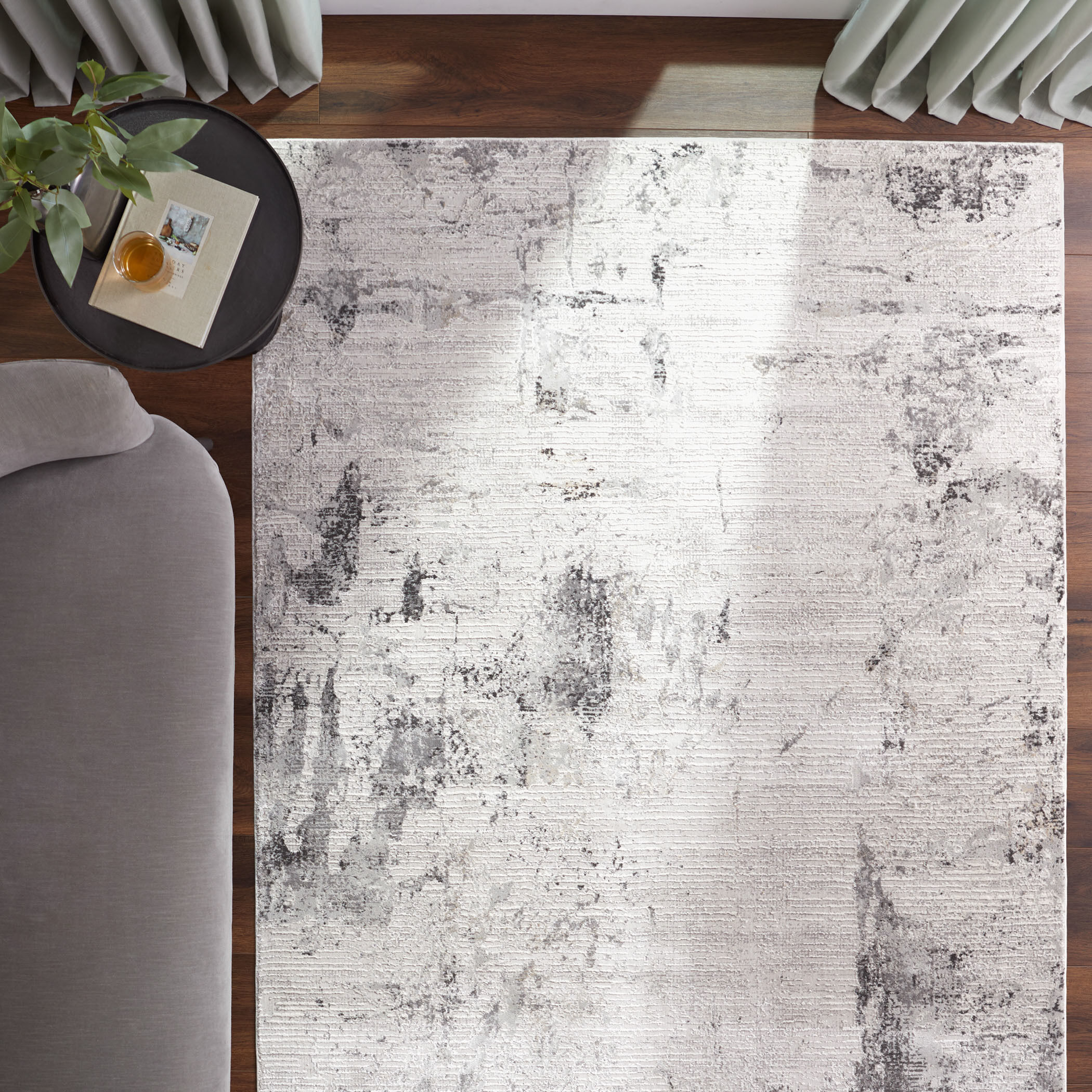 Kemer 36 X 24 inch Mineral Tones Rug in 2 x 3