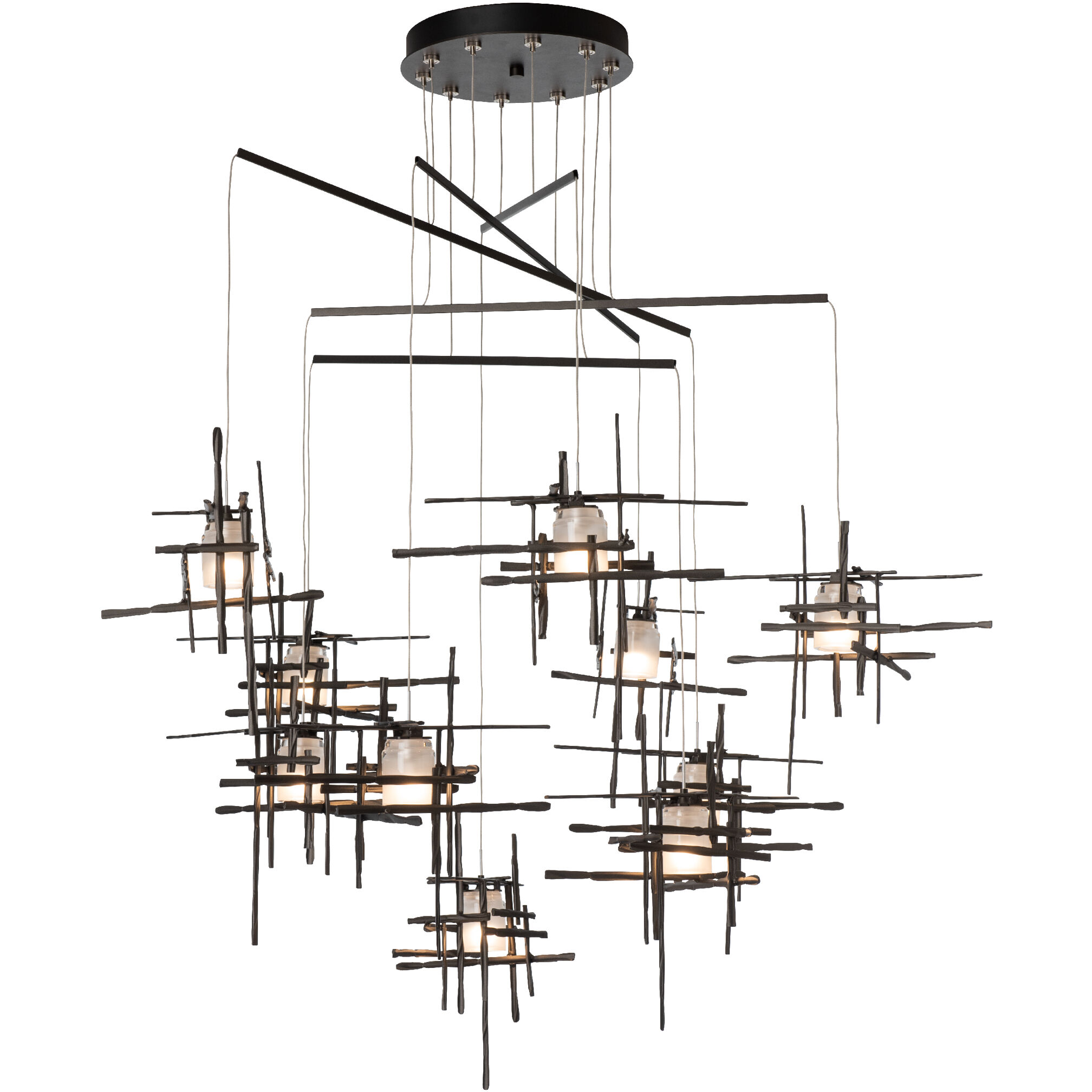 Tura 10 Light 48.9 inch Oil Rubbed Bronze Mobile Pendant Ceiling Light