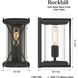 Rockhill 1 Light 10.5 inch Dark Matte Black Outdoor Sconce