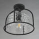 Del Mar 1 Light 13 inch Blacksmith Outdoor Flush Mount in Water