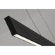 Stealth LED 0.63 inch Black Linear Pendant Ceiling Light