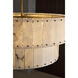 Simone LED 34.25 inch Burnished Gold Chandelier Ceiling Light, Drum