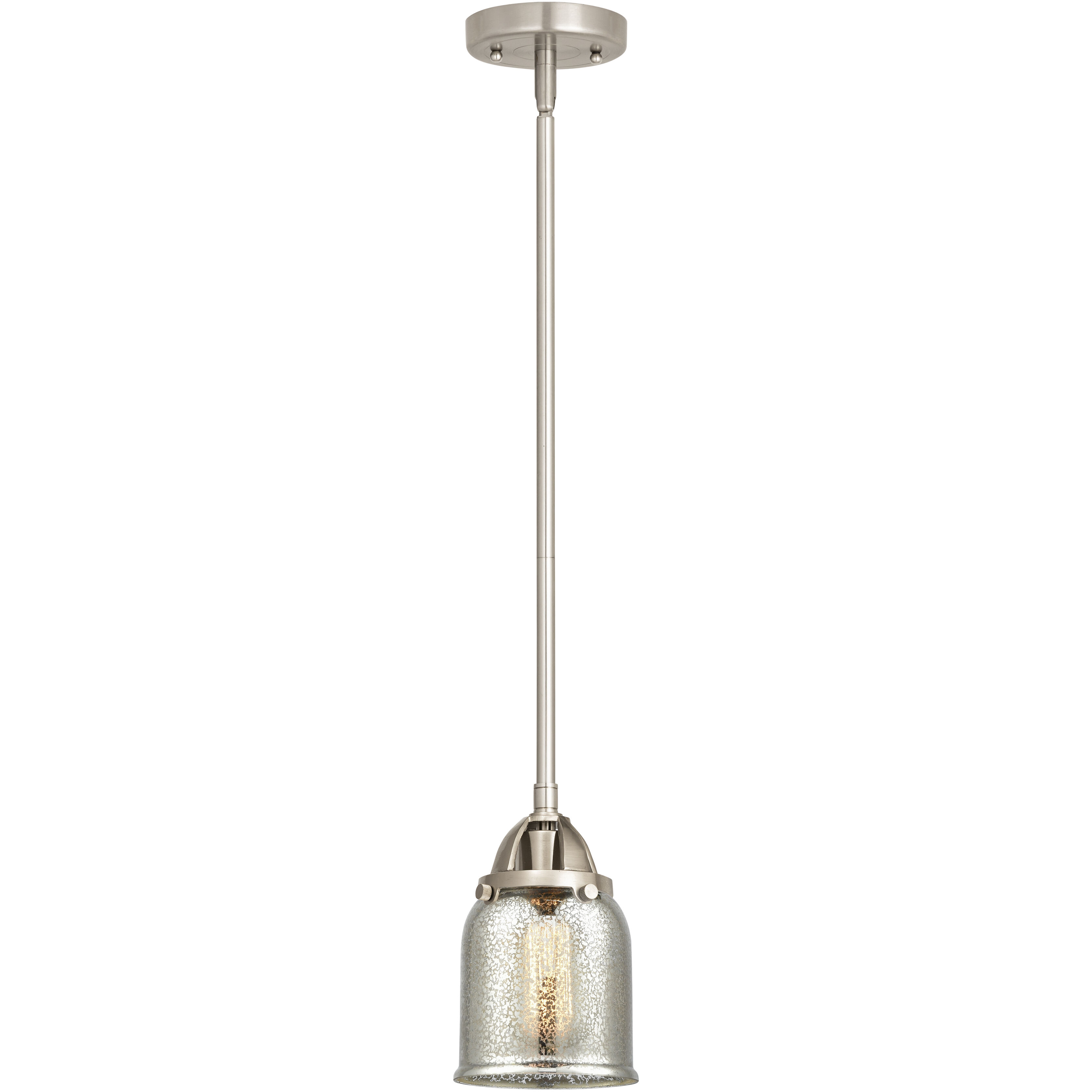 Nouveau 2 Bell 1 Light 5.00 inch Mini Pendant