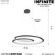 Infinite LED Sand Black Pendant Ceiling Light