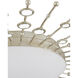 Planisphere LED 28 inch Silver Leaf Flush Mount Ceiling Light