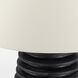 Kelly Wearstler Crenelle 27.5 inch 15 watt Ebonized Birch Stacked Table Lamp Portable Light