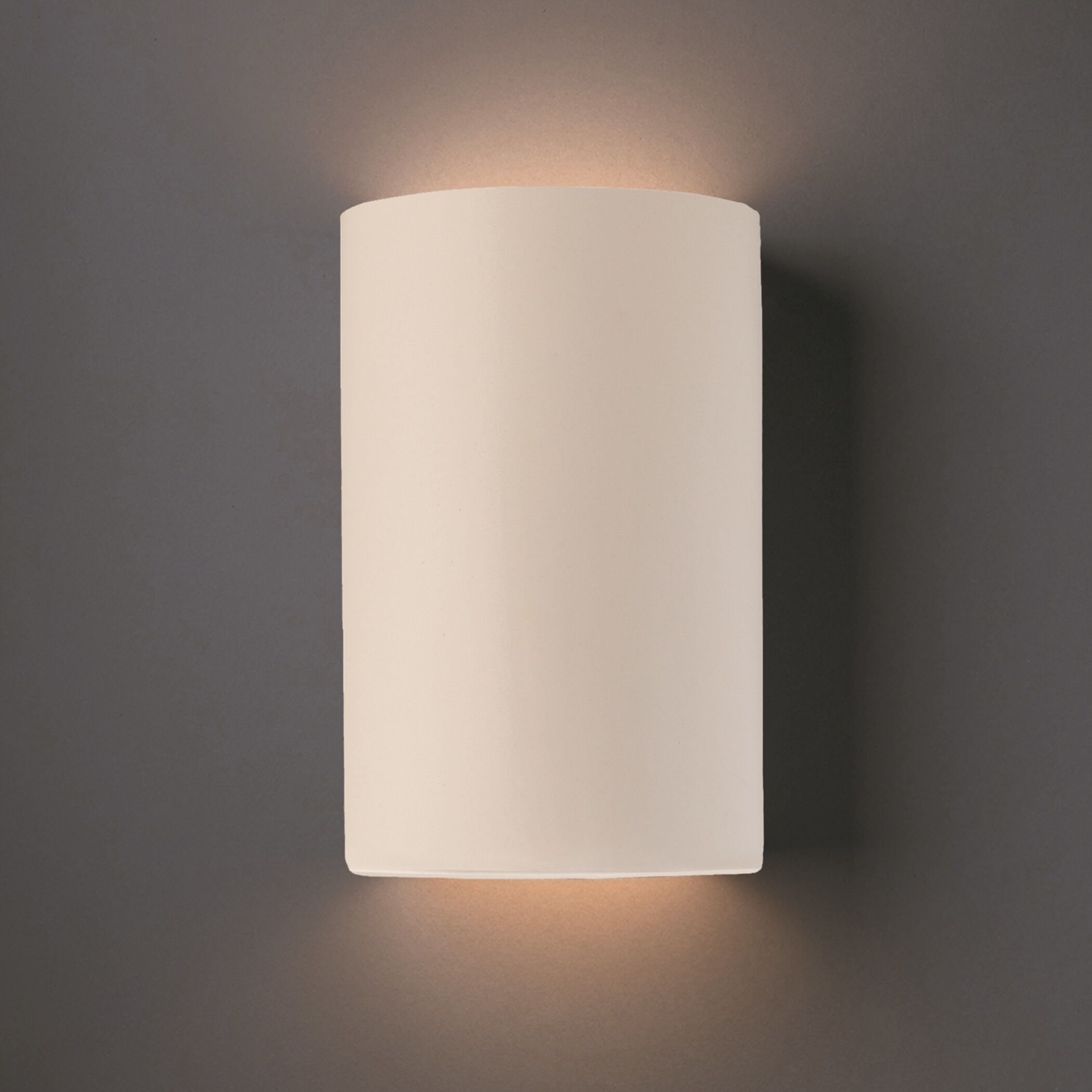 Ambiance Collection LED 12.5 inch Matte White Outdoor Wall Sconce