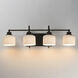 Bisque 4 Light 32 inch Oil Rubbed Bronze Bath Vanity Wall Light