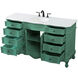 Danville 60 X 21 X 36 inch Vintage Mint Vanity Sink Set