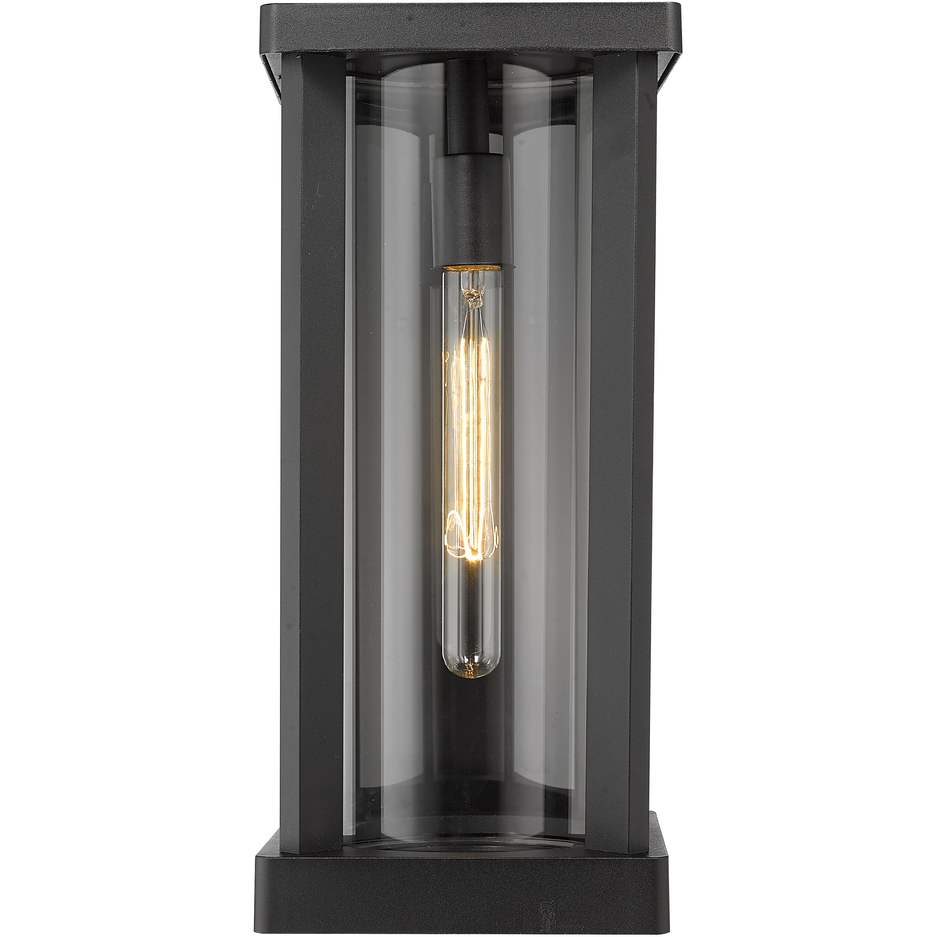 Glenwood 1 Light 16.75 inch Black Outdoor Wall Light