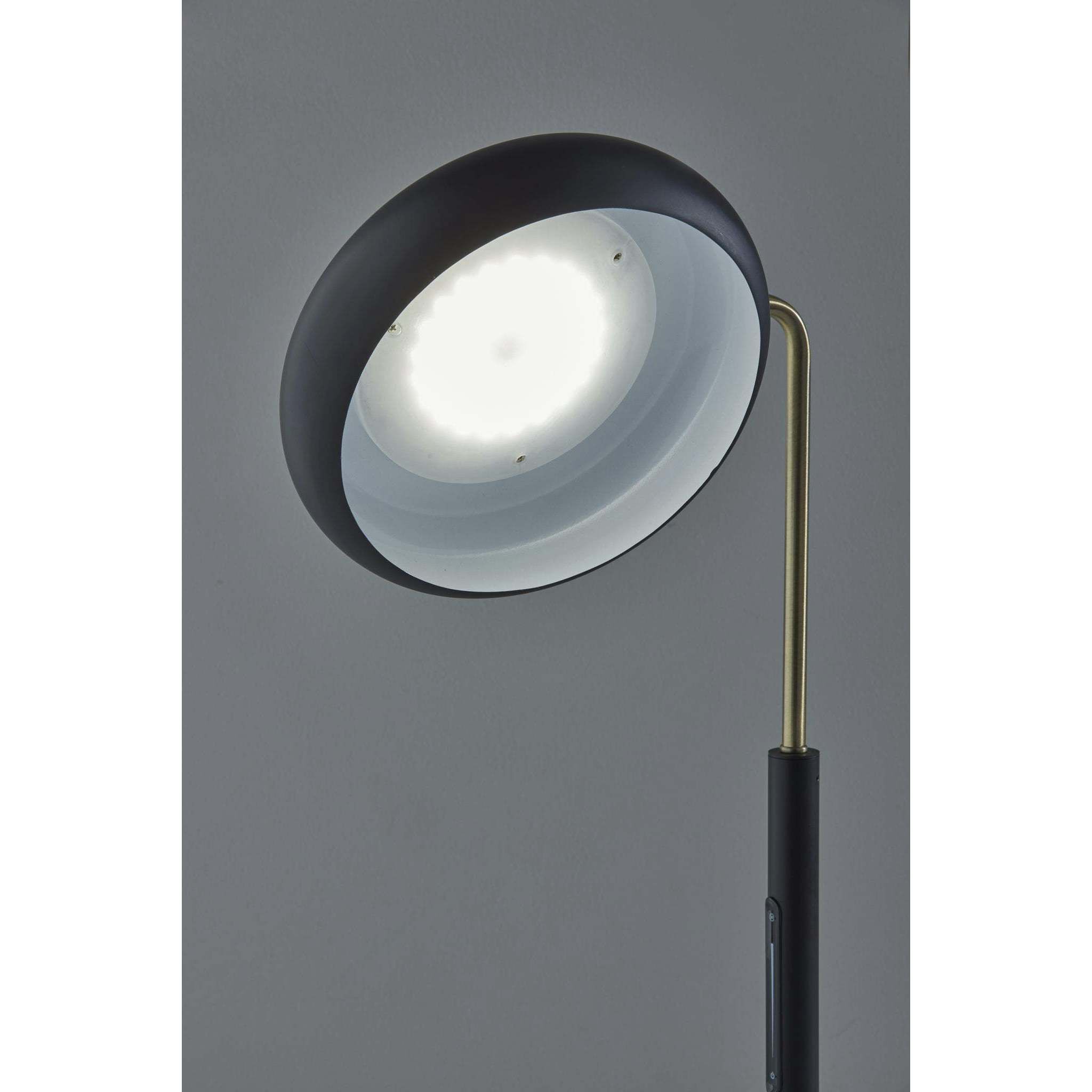 Lawson 20 inch 12.00 watt Black and Antique Brass Table Lamp Portable Light