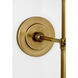Thomas O'Brien Bryant LED 5.5 inch Hand-Rubbed Antique Brass Cordless Bath Sconce Wall Light