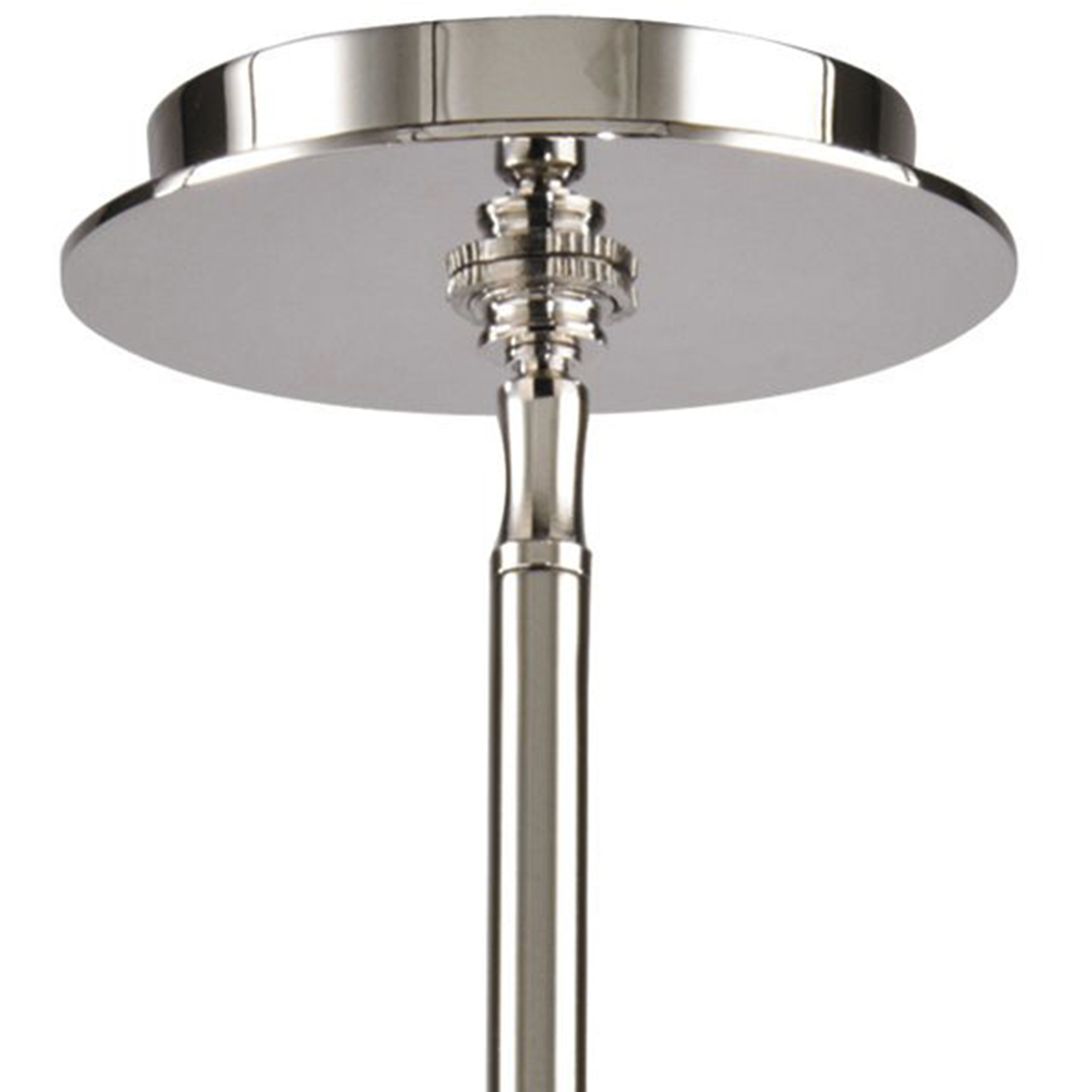 Solara 6 Light 28 inch Polished Nickel with Graywash Chandelier Ceiling Light