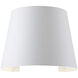 Cone LED 6 inch White Outdoor Wall Sconce