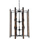Modern Farmhouse 10 Light 32 inch Matte Black Foyer Chandelier Ceiling Light