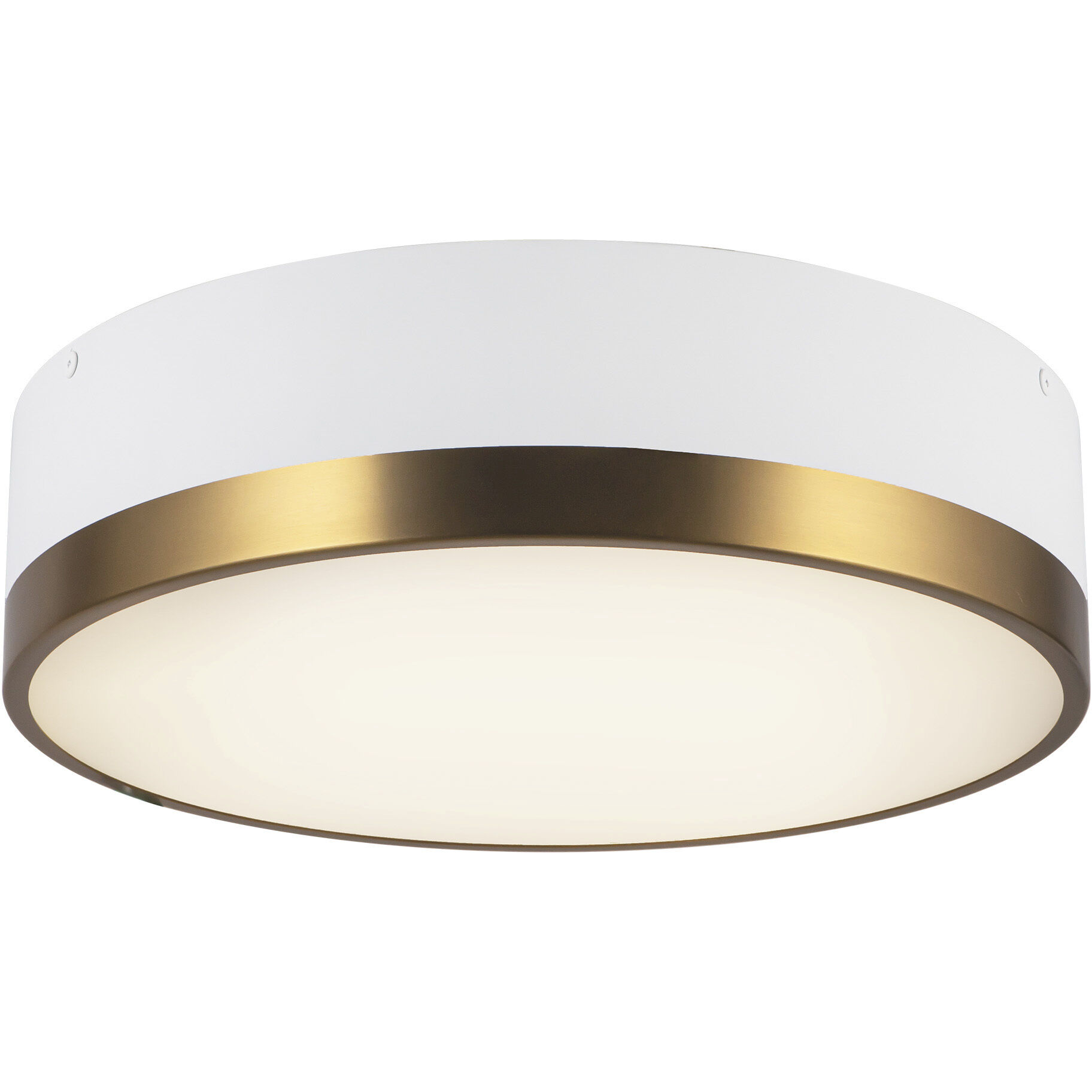Alora Mood Brisbane 3 Light 16 inch Aged Gold/White Flush Mount Ceiling Light in Aged Gold and White