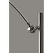 York 56 inch 100 watt Brushed Steel Floor Lamp Portable Light