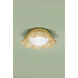 Rosa 1 Light 18 inch Aged Brass Flush Mount Ceiling Light