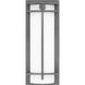 Syndall Outdoor Wall Lantern in Titanium, Medium