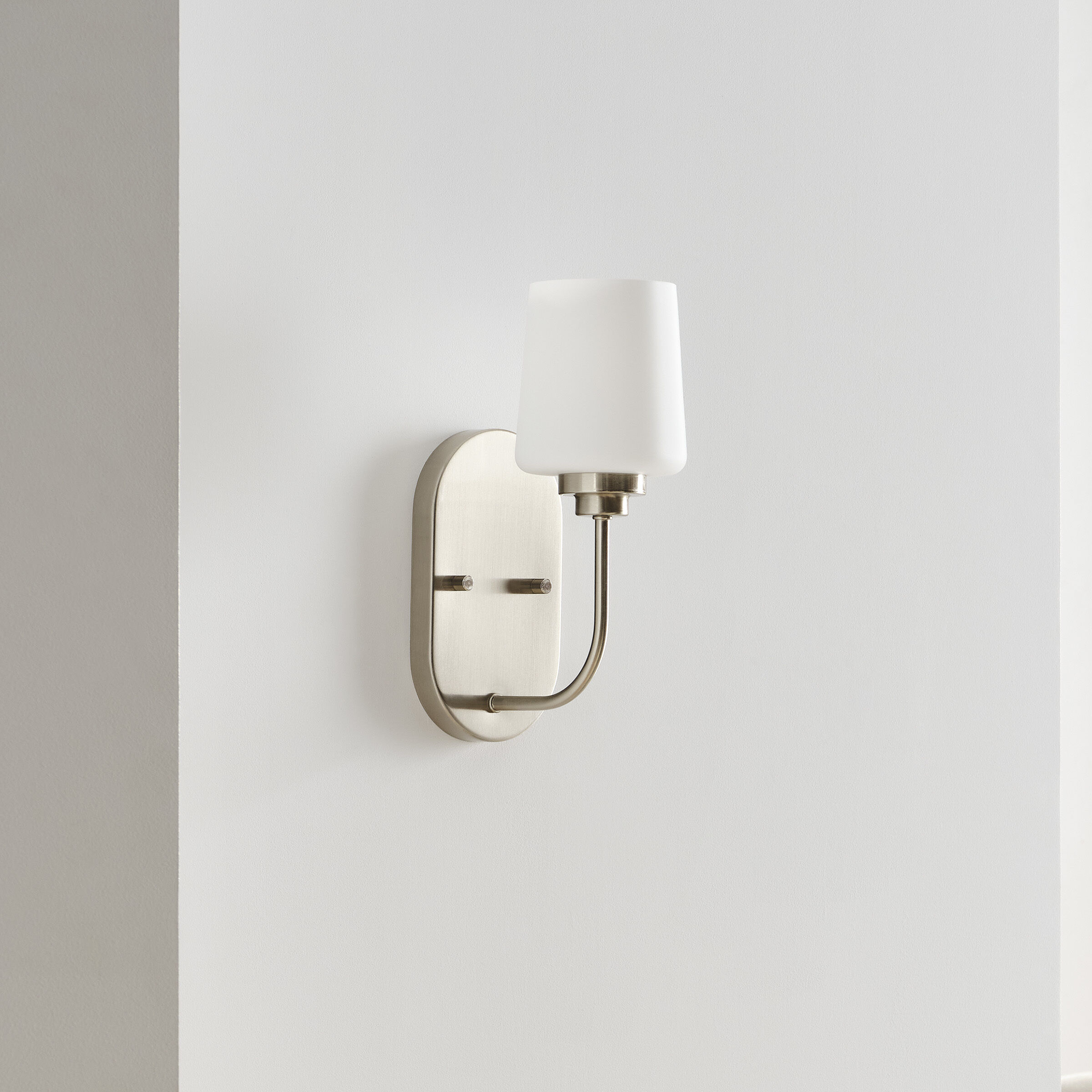 Windom 1 Light 4.5 inch Brushed Nickel Wall Bath Fixture Wall Light