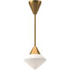 Alora Mood Nora 1 Light 8 inch Aged Gold Pendant Ceiling Light