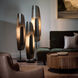 Shield 59.6 inch 18.00 watt Black and Clear Steel Floor Lamp Portable Light