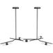 Travis 8 Light 62 inch English Bronze Linear Chandelier Ceiling Light