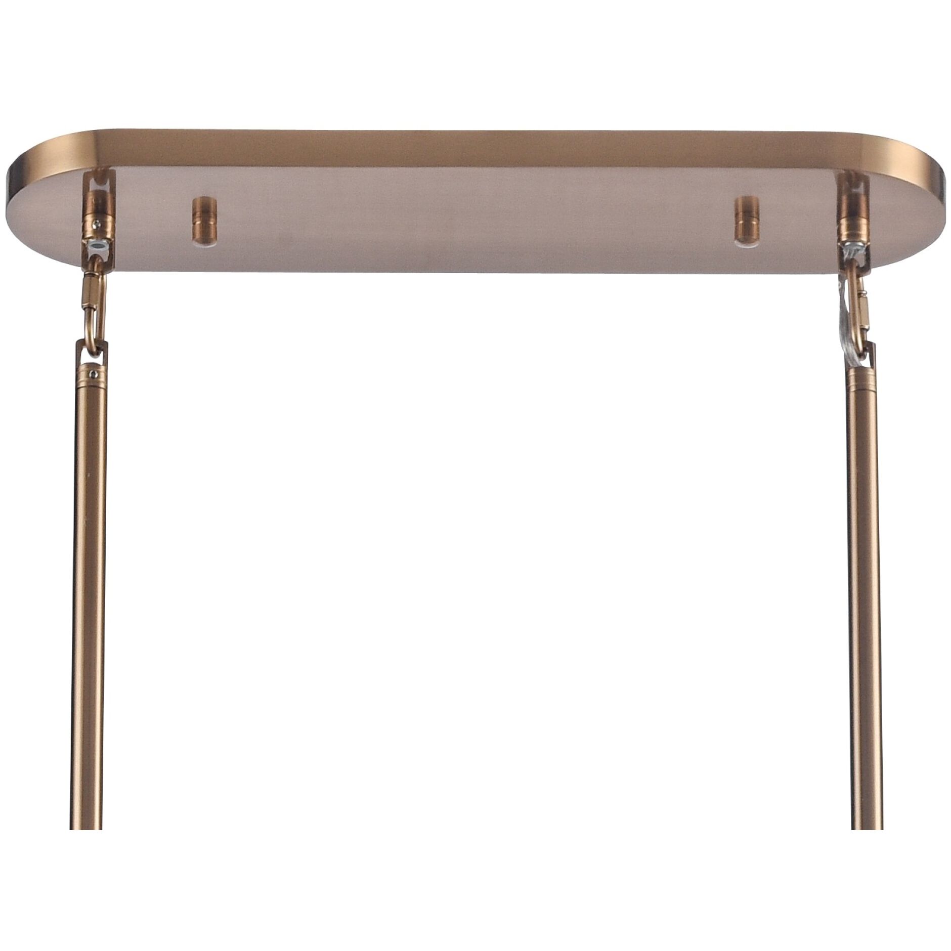 Sophie 6 Light 47 inch Lacquered Gold Linear Chandelier Ceiling Light