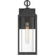 Portside 1 Light 17.5 inch Black Outdoor Wall Sconce