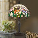 Pazio Floral Butterfly 20 inch 75.00 watt Dark Coffee Table Lamp Portable Light