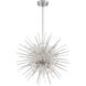 Flare 8 Light 24 inch Polished Nickel with Acrylic Chandelier Ceiling Light 