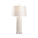 Shayla Copas 33 inch 100.00 watt White Glaze/Clear Table Lamp Portable Light